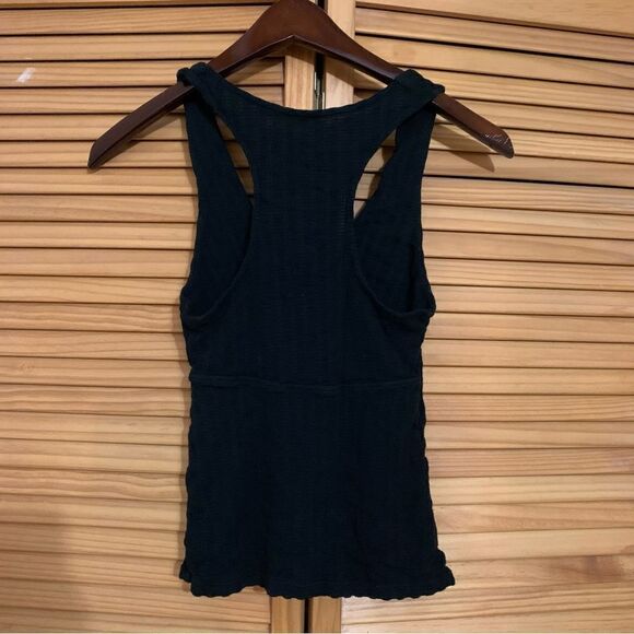 Free People Black Ribbed Tank Top Size small - Picture 5 of 5